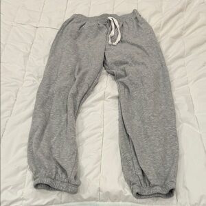 Kids Grey Elastic Waist Jogger Pants